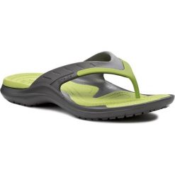 Japonki CROCS - Modi Sport Flip 202636 Graphite/Volt Green. Szare klapki męskie Crocs, bez wzorów, z tworzywa sztucznego. W wyprzedaży za 129,00 zł.