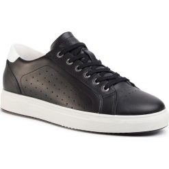 Sneakersy QUAZI - QZ-61-04-000574 101. Czarne sneakersy męskie QUAZI, na co dzień, bez wzorów, ze skóry, bez zapięcia. Za 289,00 zł.