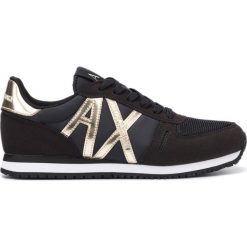 Armani Exchange Tenisówki Czarny. Czarne trampki i tenisówki damskie Armani Exchange, bez wzorów, z materiału, bez zapięcia. Za 571,95 zł.