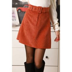 Spódnica ROSALINA. Pomarańczowe spódniczki damskie IVET, na co dzień, bez wzorów, eleganckie, mini, proste. W wyprzedaży za 39,00 zł.