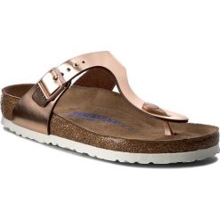 Chodaki damskie: Japonki BIRKENSTOCK - Gizeh 1005048 Metallic Copper