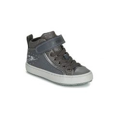 Buty Dziecko Geox J KALISPERA GIRL. Szare trampki dziewczęce Geox, bez wzorów, bez zapięcia. Za 289,00 zł.