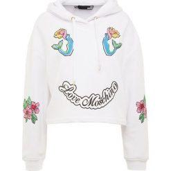 Odzież damska: Love Moschino Bluza z kapturem white