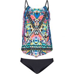 Tankini (2 części) bonprix niebieski z nadrukiem. Niebieskie stroje kąpielowe damskie bonprix, z nadrukiem. Za 89,99 zł.