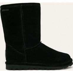 Bearpaw - Śniegowce skórzane Helen. Żółte śniegowce damskie Bearpaw, z wełny, bez zapięcia. W wyprzedaży za 299,90 zł.
