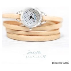 Zegarki damskie: Zegarek - Dots - naturalny