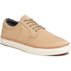Tenisówki GANT - Prepville 20638496 Dry Sand G22. Brązowe półbuty męskie GANT, z gumy, klasyczne. Za 379,00 zł.