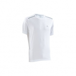 Koszulka do biegania RUN DRY+ BREATH męska. Białe koszulki do biegania męskie KALENJI, m, z materiału. Za 49,99 zł.