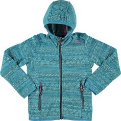 Kurtka polarowa w kolorze błękitnym. Niebieskie kurtki dziewczęce marki CMP Kids, z dzianiny. W wyprzedaży za 112,95 zł.