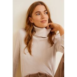 Mango - Bluzka Marron. Brązowe golfy damskie marki Mango, s, z elastanu. W wyprzedaży za 39,90 zł.