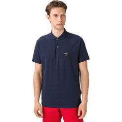 Lamborghini Polo Koszulka Niebieski. Niebieskie podkoszulki męskie Lamborghini, xl, z haftami, z bawełny, polo, bez rękawów. Za 581,95 zł.