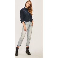 Tommy Jeans - Koszula. Niebieskie bluzki damskie s, z bawełny, klasyczne. W wyprzedaży za 269,90 zł.