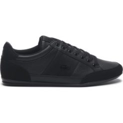 Lacoste Tenisówki Czarny. Czarne trampki męskie Lacoste, bez wzorów, z materiału, bez zapięcia. Za 533,95 zł.