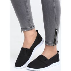 Tenisówki damskie: Czarne Slip On In The World