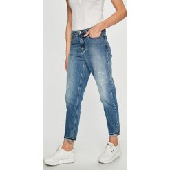 Tommy Hilfiger - Jeansy Icon Gramercy. Niebieskie boyfriendy damskie TOMMY HILFIGER, z podwyższonym stanem. Za 579,90 zł.