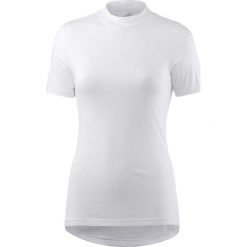 Koszulka w kolorze białym. Białe koszulki damskie Street & Sports Wear, xs, bez wzorów, prążkowane, z okrągłym kołnierzem. W wyprzedaży za 42,95 zł.