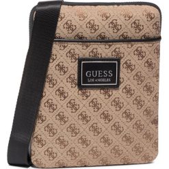 Saszetka GUESS - Dan Logo (Jacquard) HMDNLJ P0224 BRO. Pomarańczowe torby męskie skórzane Guess, z aplikacjami, ze skóry ekologicznej, młodzieżowe. W wyprzedaży za 219,00 zł.