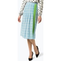 Essentiel Antwerp - Spódnica damska z jedwabiu, niebieski. Niebieskie spódniczki damskie Essentiel Antwerp, w paski. Za 699,95 zł.