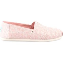 TOMS Daisy Slip On Buty Beżowy. Brązowe trampki i tenisówki damskie Toms, z haftami, z materiału. Za 226,95 zł.