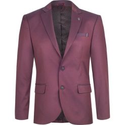 Marynarka męska elegancka bordowa Recea. Czerwone koszule męskie Recea, na lato, m, bez wzorów, z bawełny, eleganckie, bez kołnierzyka, bez rękawów. Za 89,99 zł.