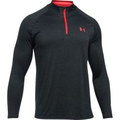 Bluzy męskie: Under Armour Bluza męska Tech 1/4 Zip czarno-czerwona r. M (1242220-016)