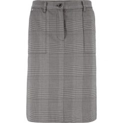 Spódnica w kratę bonprix matowy srebrny w kratę. Szare spódniczki damskie bonprix, bez wzorów. Za 69,99 zł.