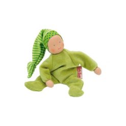 Käthe Kruse Welurowa lalka kolor zielony 20 cm. Zielone przytulanki i maskotki marki Käthe Kruse, z weluru. Za 75,00 zł.