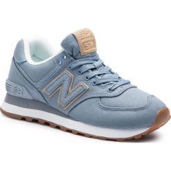 Sneakersy NEW BALANCE - WL574CVC Niebieski. Niebieskie półbuty damskie New Balance, ze skóry ekologicznej. Za 349,99 zł.