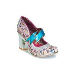 Czółenka Irregular Choice RAINBOW THUNDER. Różowe czółenka damskie Irregular Choice, bez wzorów, bez obcasa. Za 619,00 zł.