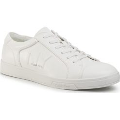 Sneakersy CALVIN KLEIN - Boone B4F2075 White. Białe sneakersy męskie Calvin Klein, na co dzień, bez wzorów, ze skóry ekologicznej, eleganckie, bez zapięcia. W wyprzedaży za 299,00 zł.