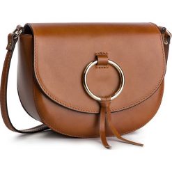 Torebka CREOLE - K10436 Koniakowy. Pomarańczowe listonoszki damskie Creole, bez wzorów, ze skóry, na ramię, bez dodatków. Za 139,00 zł.