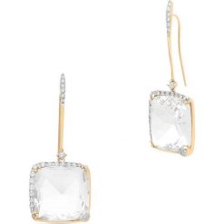 Unikalne Kolczyki Złote - złoto 750, Brylant 0,83ct,kryształ górski. Żółte kolczyki damskie W.KRUK, z kryształem, złote. Za 16190,00 zł.