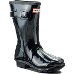 Buty zimowe damskie: Kalosze HUNTER – Org Short Gloss WFS1000RGL Navy