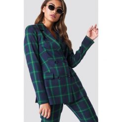 NA-KD Classic Dwurzędowa marynarka w szachownicę - Multicolor. Szare marynarki damskie NA-KD Classic, bez wzorów. Za 242,95 zł.