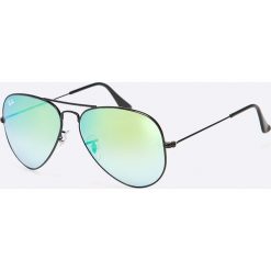 Ray-Ban - Okulary Aviator Large Metal. Czarne okulary przeciwsłoneczne męskie marki Ray-Ban. W wyprzedaży za 449,90 zł.