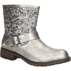 BOTKI CASU MQ1632. Szare botki damskie Casu, bez obcasa, bez zapięcia. Za 29,99 zł.