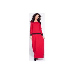 Sukienka sportowa maxi lączona. Czarne sukienki damskie marki Bien fashion, na co dzień, na zimę, l, bez wzorów, sportowe, bez kołnierzyka, z długim rękawem, długie, maxi, proste. Za 189,00 zł.