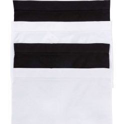 Figi panty bezszwowe (4 pary) bonprix czarny + biały. Czarne majtki damskie marki bonprix, s, bez wzorów. Za 39,96 zł.