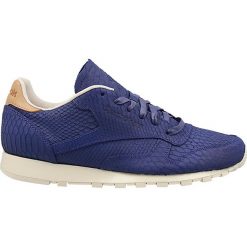 Buty Reebok Classic Leather Clean Lux (V69679). Niebieskie buty sportowe męskie marki Reebok, na wiosnę, z tkaniny, bez zapięcia, reebok classic. Za 129,99 zł.