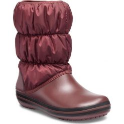 Crocs buty damskie Winter Puff Boot Women Burgundy/Black W7 (37-38). Czerwone buty sportowe damskie Crocs, bez wzorów, z nylonu, bez obcasa. Za 309,00 zł.