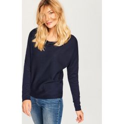 Sweter - Granatowy. Niebieskie swetry klasyczne damskie Reserved, l. Za 59,99 zł.
