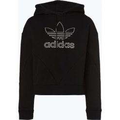 Adidas Originals - Damska bluza nierozpinana, czarny. Czarne bluzy damskie marki adidas Originals, s, bez wzorów, z krótkim rękawem, krótkie, z kapturem. Za 299,95 zł.
