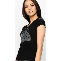 Bluzki damskie: Czarny T-shirt Underground