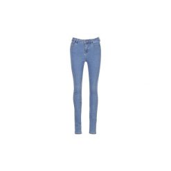 Jeansy slim fit Vero Moda NINE. Niebieskie jeansy damskie Vero Moda, bez wzorów, z jeansu. Za 119,20 zł.