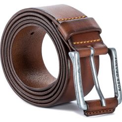 Pasek Męski BOSS - Jakab 50370048 Medium Brown 210. Pomarańczowe paski męskie Boss, w paski, ze skóry. W wyprzedaży za 209,00 zł.
