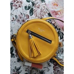 Torebka Crocus yellow. Żółte torebki klasyczne damskie Fanaberia.com, w paski, małe, bez dodatków. Za 59,00 zł.
