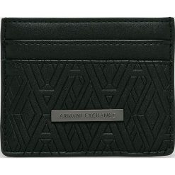 Armani Exchange - Portfel. Czarne portfele męskie marki Armani Exchange, l, z materiału, z kapturem. Za 239,90 zł.