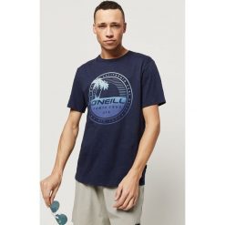 O'Neill Palm Island Koszulka Niebieski. Niebieskie podkoszulki męskie O'Neill, s, z nadrukiem, z bawełny, z krótkim rękawem. Za 137,95 zł.