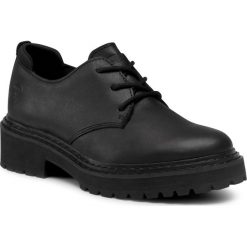 Trapery BIG STAR - GG274683 Black. Czarne półbuty damskie BIG STAR, na co dzień, ze skóry, retro, bez obcasa, na płaskiej podeszwie, bez zapięcia. Za 309,00 zł.