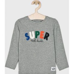 Name it - Longsleeve dziecięcy 92-128 cm. Szare t-shirty chłopięce Name it, z nadrukiem, z elastanu, z długim rękawem. W wyprzedaży za 29,90 zł.